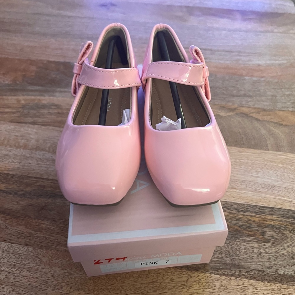Mini Moda Toddler’s Pink Ballet Dress Shoes Sz 7